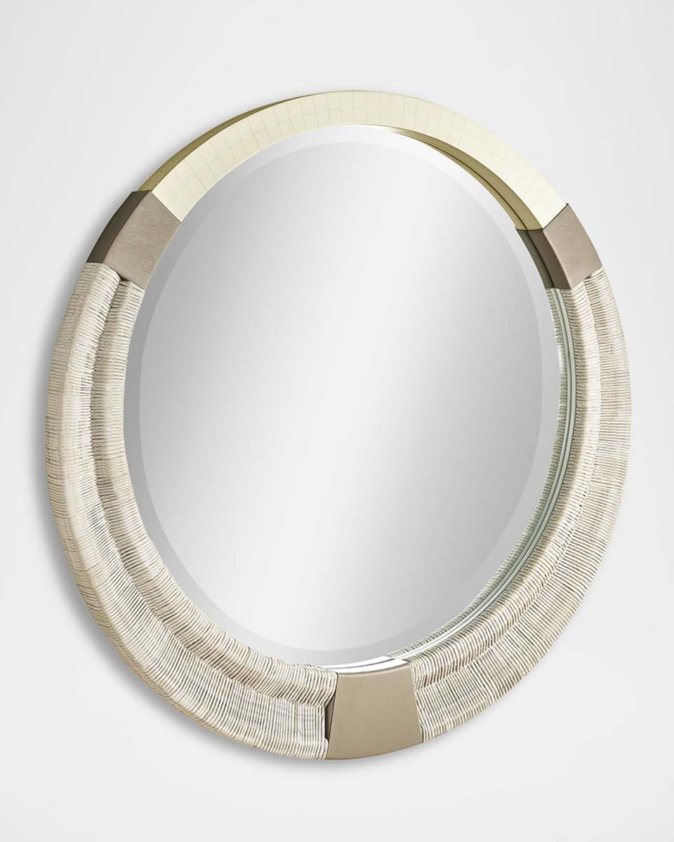 Water Gyre Round Multimedia Wall Mirror